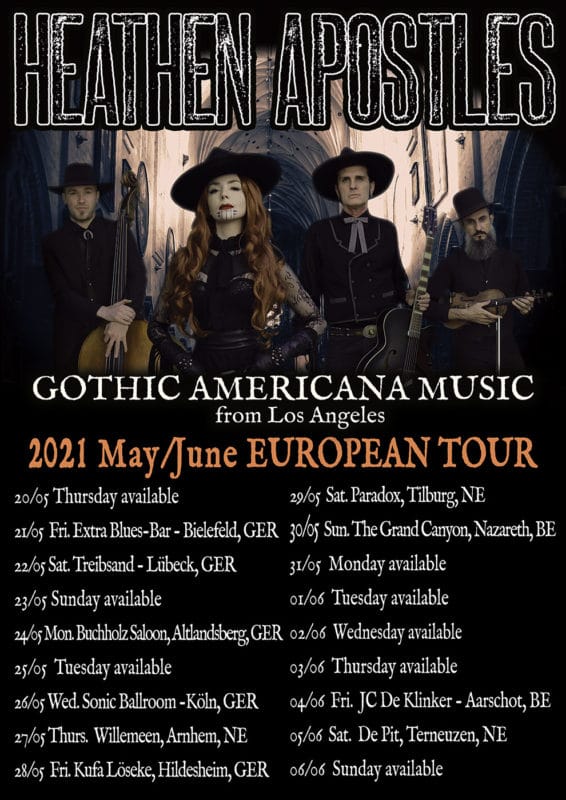 Heathen Apostles - Gothic Western Tour 