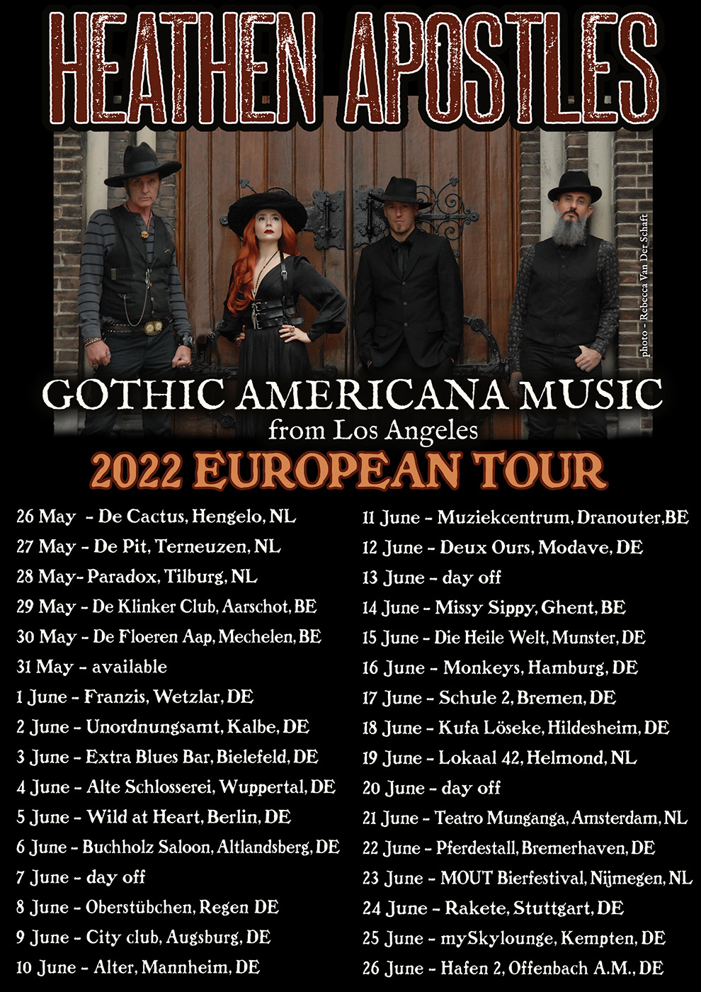 Heathen Apostles – Southern Gothic Tour